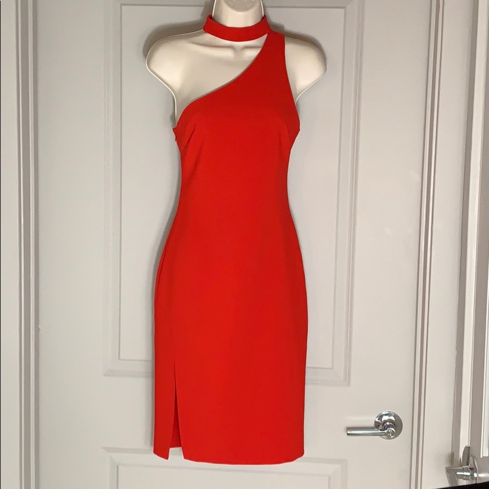 Likely One Shoulder Red Dress NWOT